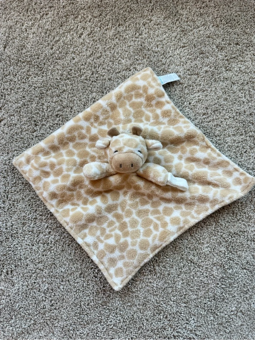 Baby Lovey Security Blanket Lot Bunny Koala Giraffe Neutral Plush animal 3 Piece